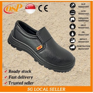 OSP 869B SPLIT LEATHER CE EN20345 SINGAPORE SAFETY STANDARD APPROVED