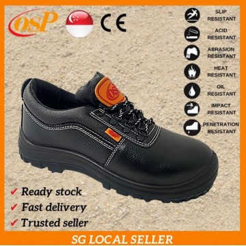 OSP 9868 FULL GRAIN LEATHER CE EN 20345  SINGAPORE SAFETY STANDARD APPROVED