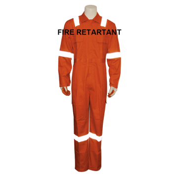 Fire Retardant Coverall with Reflective Tape Orange CE EN Standard Fire Retardant Coverall with Reflective Tape Orange CE EN Standard