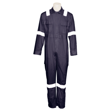 OSP NAVY BLUE COVERALL WITH GREY REFLECTIVE TAPE