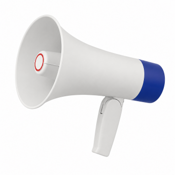 Portable 50W Rechargeable Bluetooth Megaphone with Recording, Siren & Playback (1000m Range)