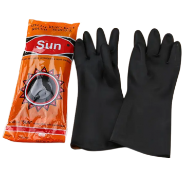 Black rubber glove, 13＂70g