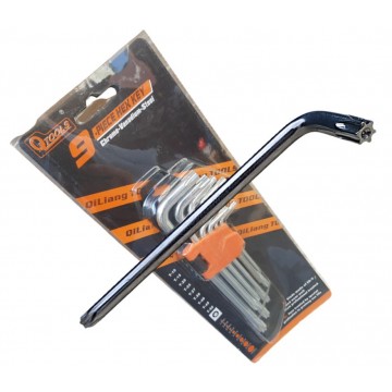 Star Key Hexagon Wrench 9 piece set