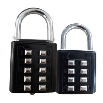 Push Button / Press Button Combination Padlock