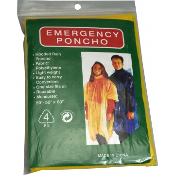 Disposal rain coat with sleeve
