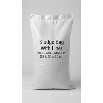 Industrial Sludge Bag with Inner Liner (Single-Layer Woven PP) - 50 x 90 cm