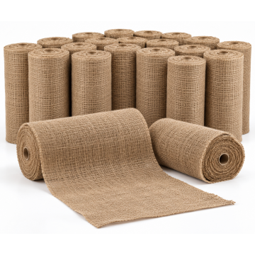 Natural Burlap Fabric – 105cm Wide (SOLD BY YARDS)