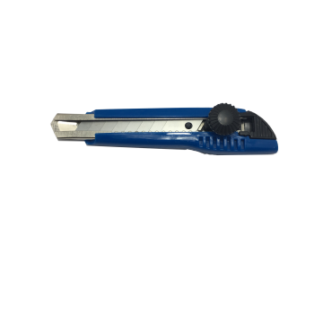 Snap off utility knife with ratcheting wheel 18mm