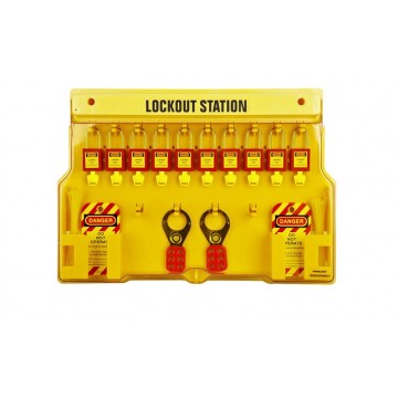LOCKOUT STATION WITH 10PCS PADLOCK SET LOCKOUT STATION WITH 10PCS PADLOCK SET