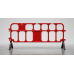 Heavy-Duty Plastic Tubular Crowd and Traffic Control Barrier