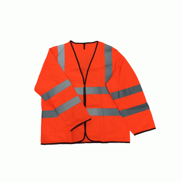 Orange Safety Vest With Long Sleeve