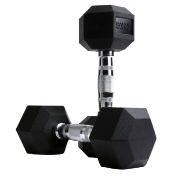 Dumbbell Hexagon Rubber Coated