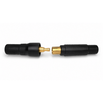 Heavy-Duty Brass Welding Cable Plug & Socket Screw Connector Set