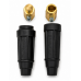 Heavy-Duty Inline Welding Cable Connector with Brass Contact & Rubber Insulated Housing