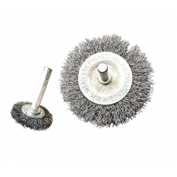 Stainless Steel Wire Wheel Brush 40mm, 50mm with Shank 6mm